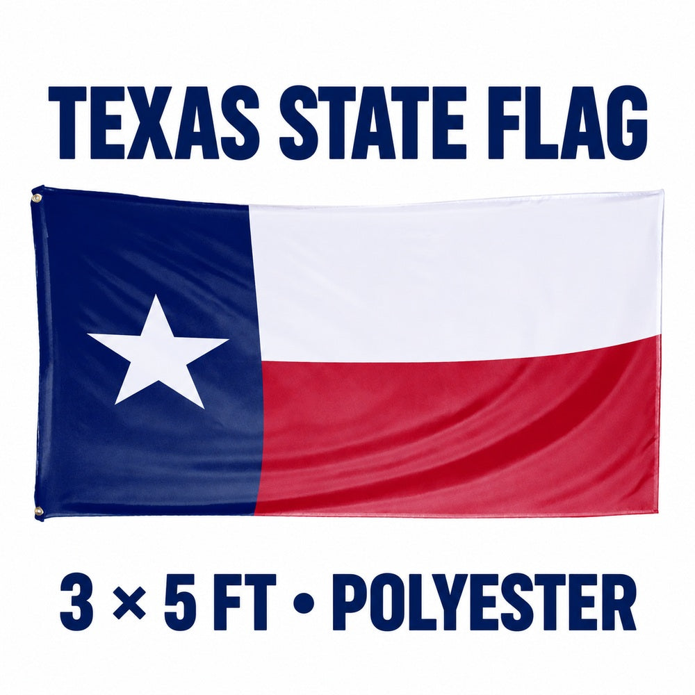 Texas State Flag 3x5 features and size details