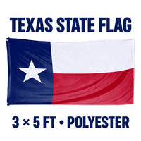 Texas State Flag 3x5 features and size details