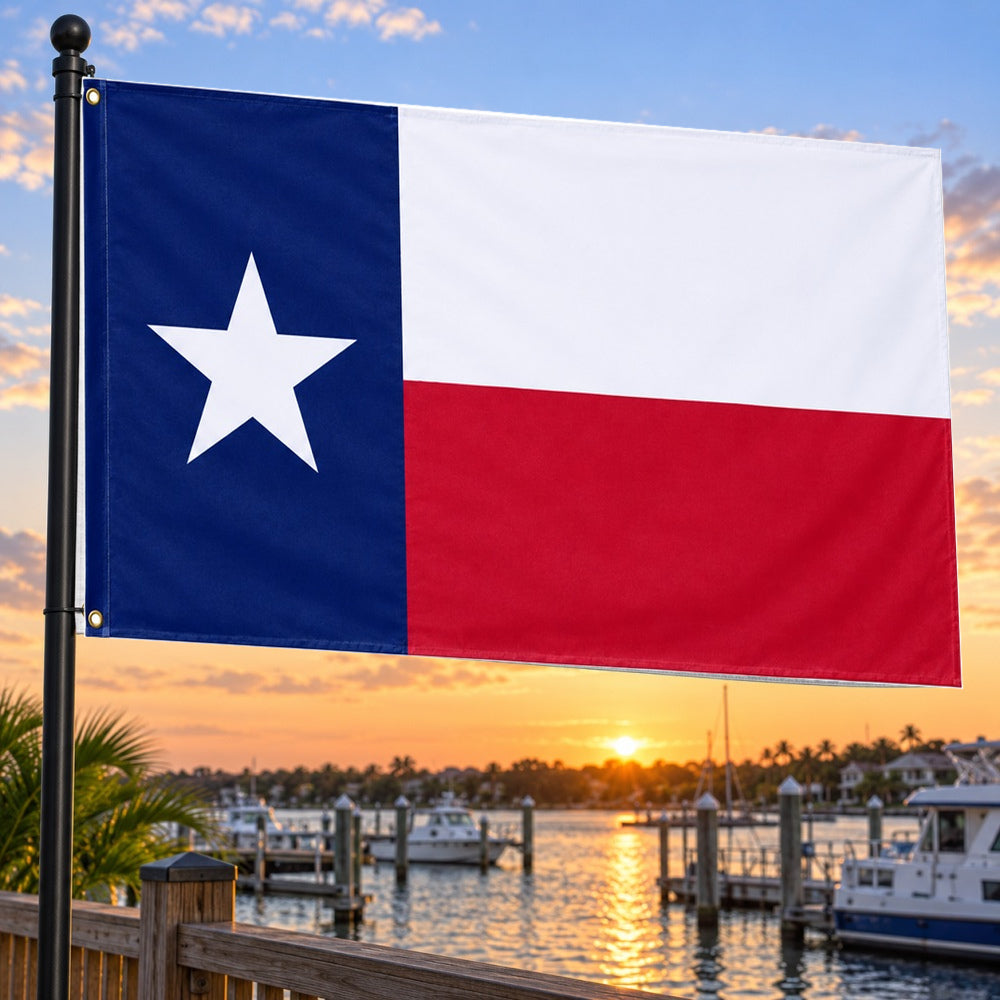Texas State Flag 3x5 displayed outdoors