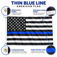 Thin Blue Line American Flag 3x5 features and size details