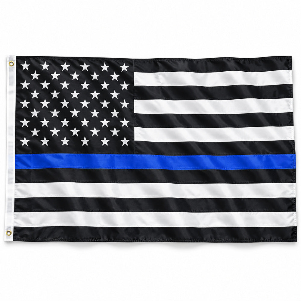 Thin Blue Line American Flag 3x5