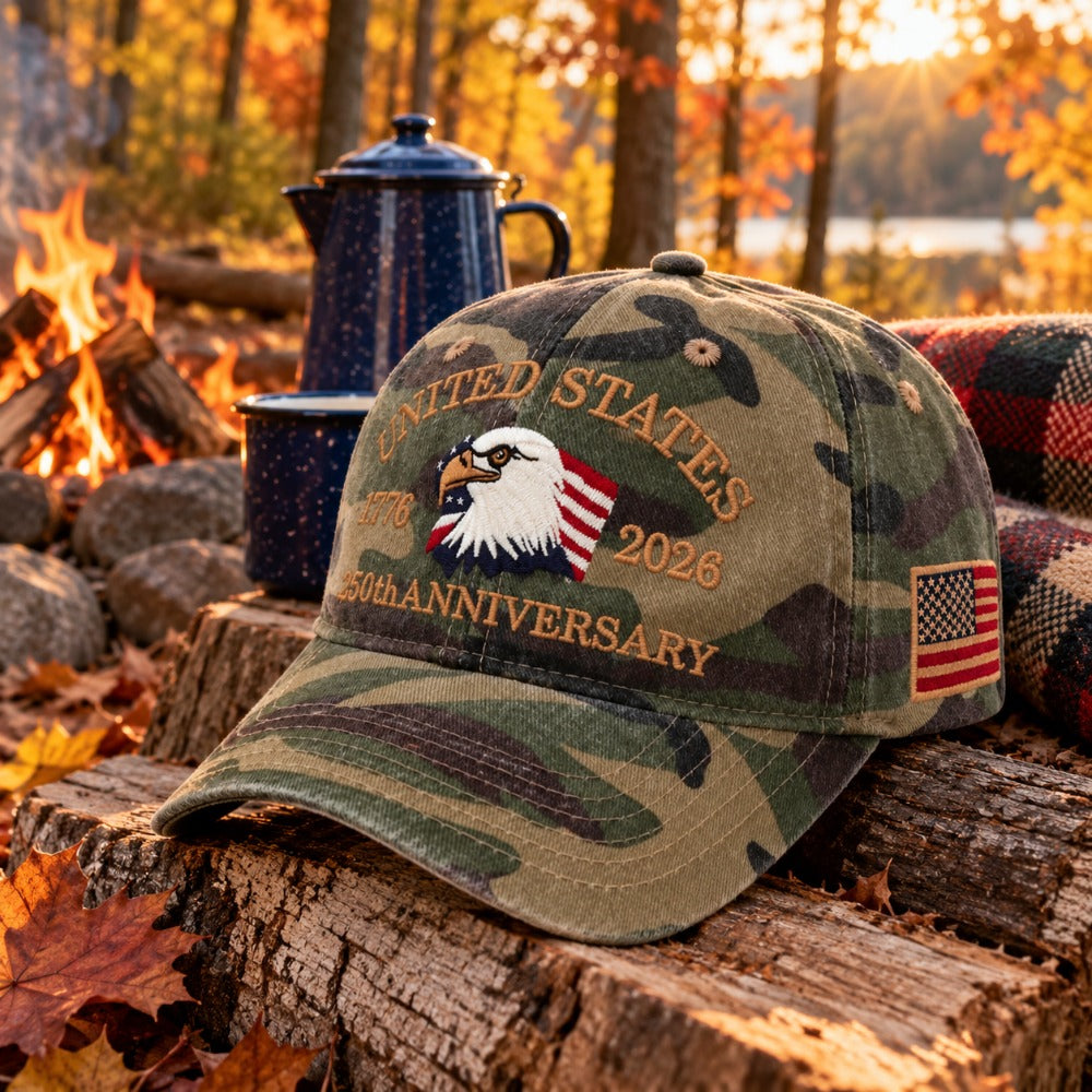 USA 250th Anniversary Eagle Cap - Camouflage - lifestyle