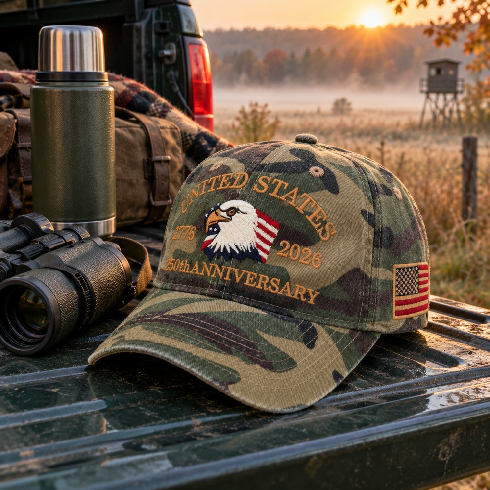 USA 250th Anniversary Eagle Cap - Camouflage - lifestyle