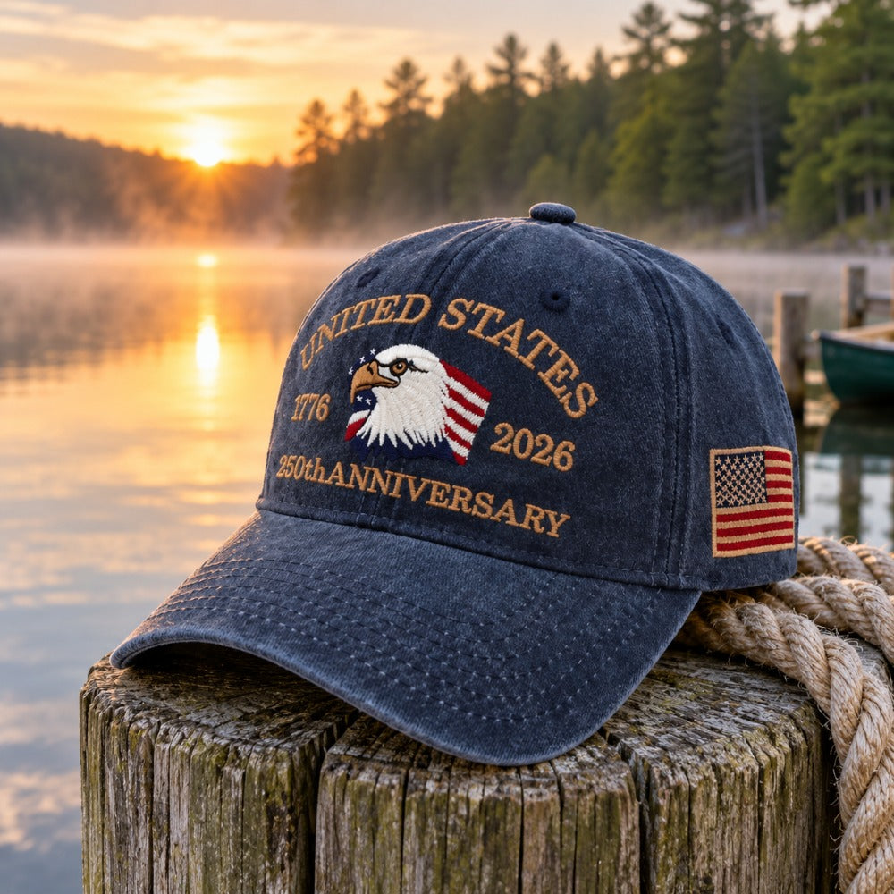 USA 250th Anniversary Eagle Cap - Navy - lifestyle