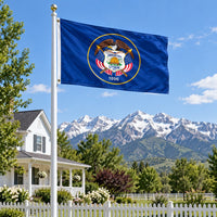 Utah Historic State Flag 3x5 displayed outdoors