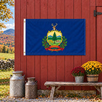 Vermont State Flag 3x5 displayed outdoors