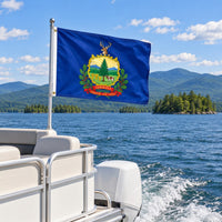 Vermont State Flag 3x5 displayed outdoors