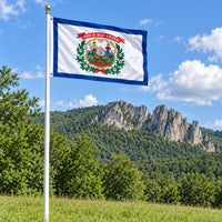 West Virginia State Flag 3x5 displayed outdoors