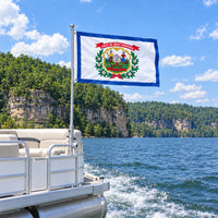 West Virginia State Flag 3x5 displayed outdoors