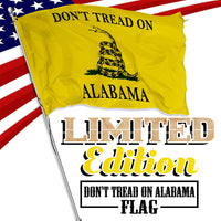 Don't Tread on Alabama 3 x 5 Gadsden Flag - Limited Edition