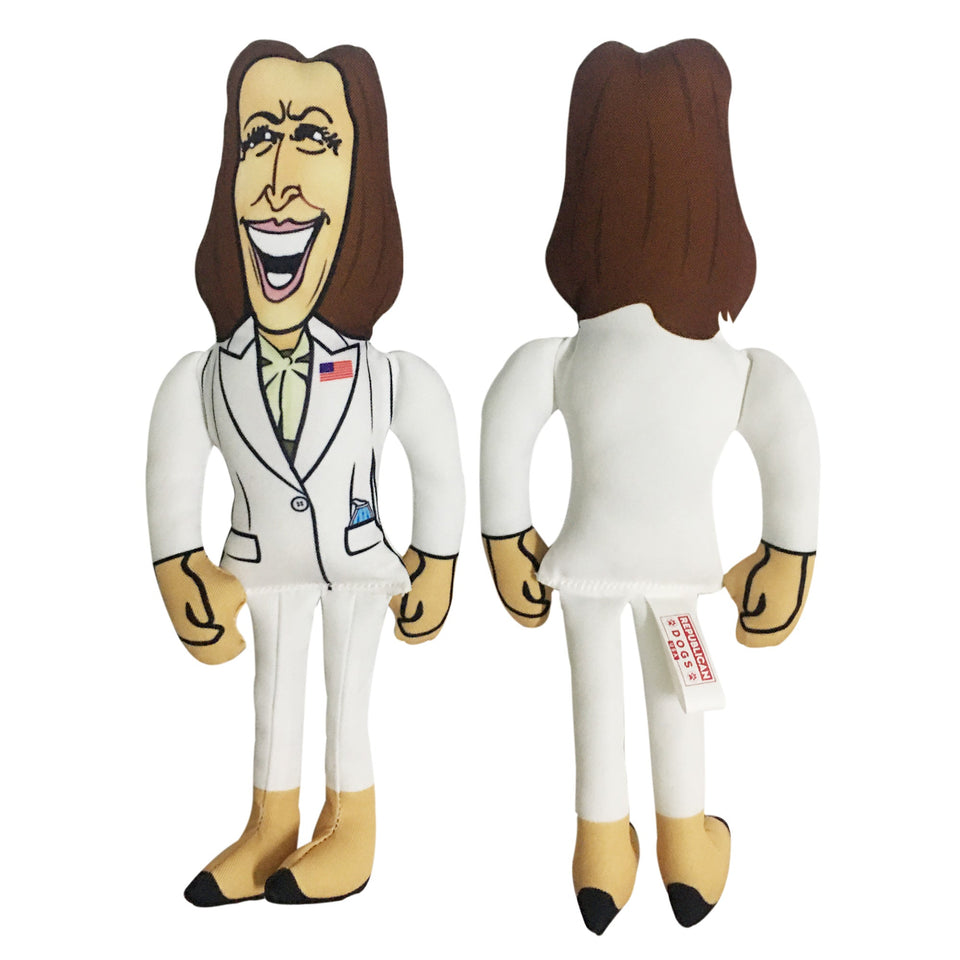 Extra Large Kamala Harris Tough Plush Dog Chew Toy with Squeaker - Official Republican Dogs