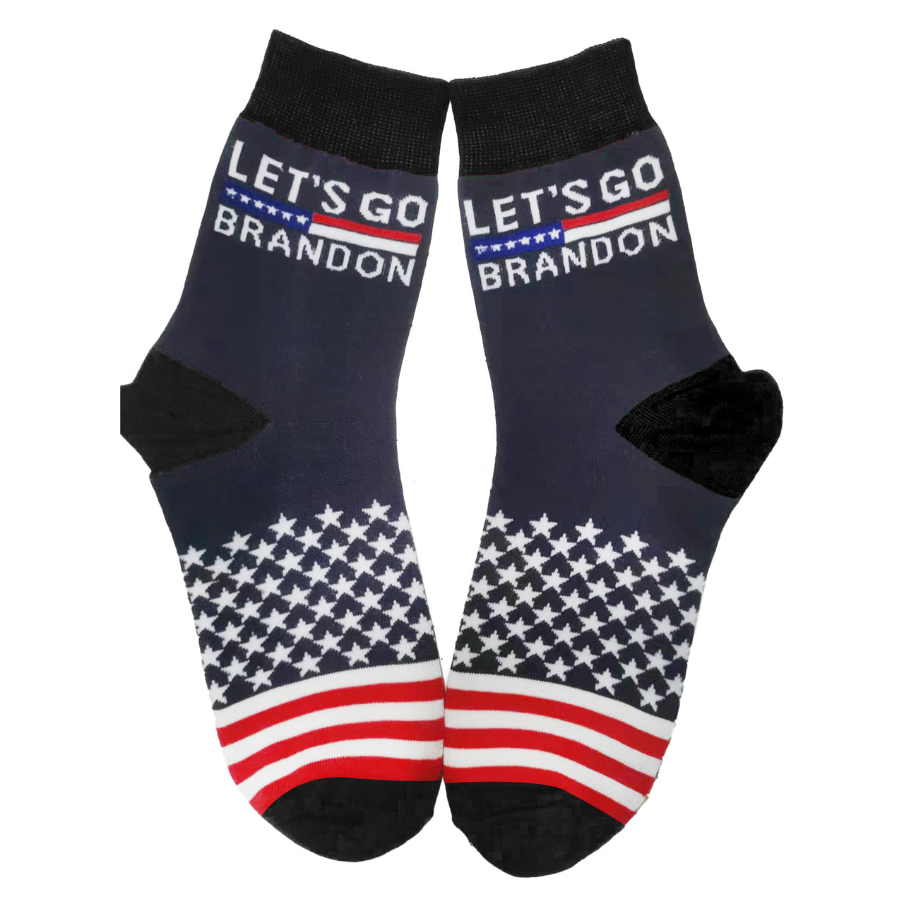 Let's Go Brandon Navy Socks