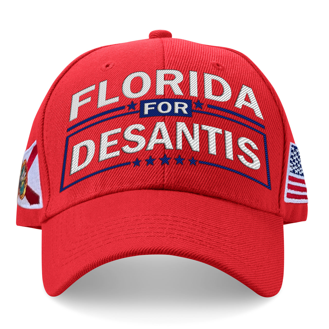 Florida For Desantis Limited Edition Red Embroidered Hat