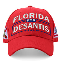 Florida For Desantis Limited Edition Red Embroidered Hat