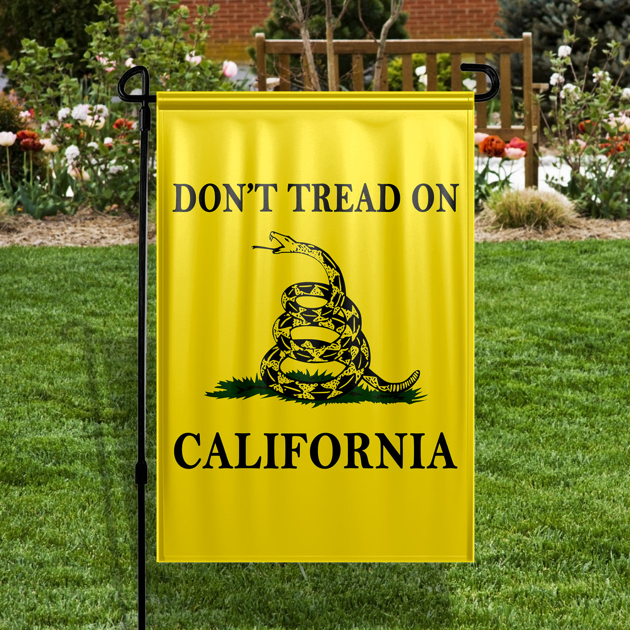 Don't Tread On California Yard Flag- Limited Edition Garden Flag