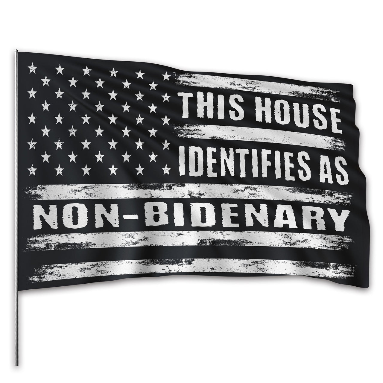 Identifies As Non Bidenary 3 x 5 Flag