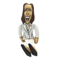 Kamala Harris Tough Plush Dog Chew Toy with Squeaker - Official Republican Dogs
