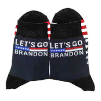 Let's Go Brandon Navy Socks
