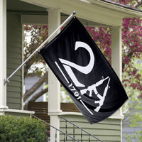 2A Black 2nd Amendment 3 x 5 Flag Full Size