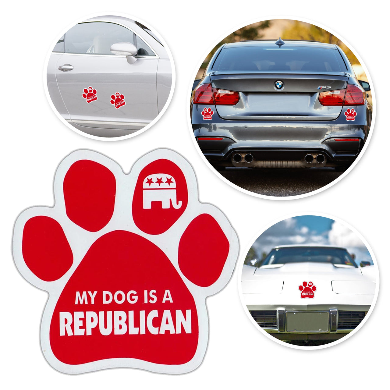 My Dog Is A Republican Car Magnet