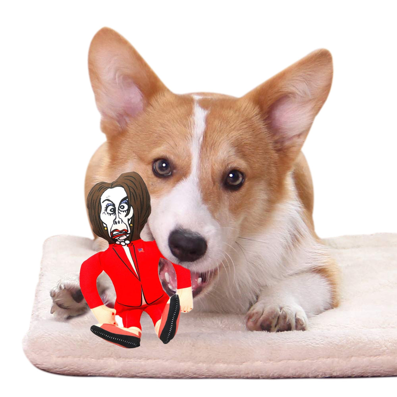 Joe Biden Kamala Harris & Nancy Pelosi Starter Pack Tough Plush Dog Chew Toys with Squeakers - Official Republican Dogs