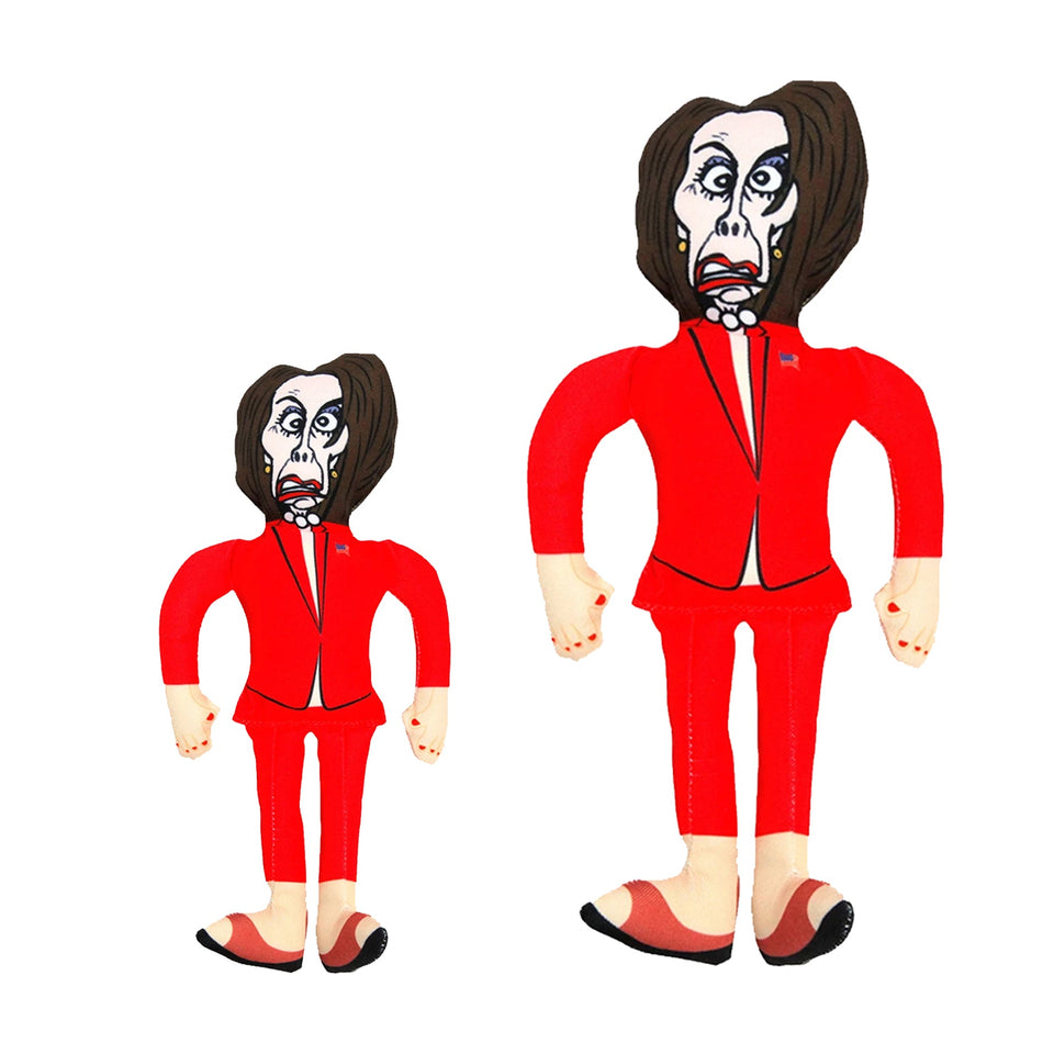 Extra Large Joe Biden Kamala Harris & Nancy Pelosi Starter Pack Tough Plush Dog Chew Toys with Squeakers - Official Republican Dogs