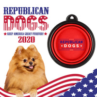 Republican Dogs Collapsible Dog Bowl