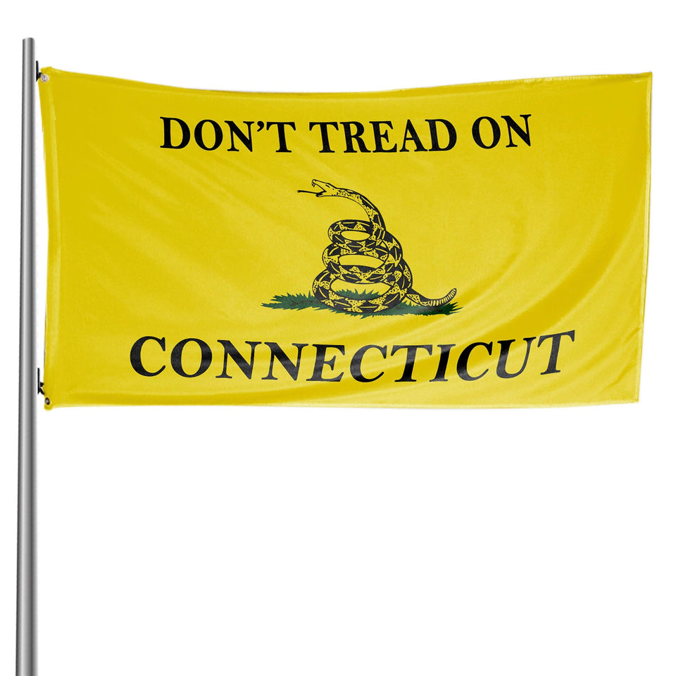 Don't Tread on Connecticut 3 x 5 Gadsden Flag - Limited Edition