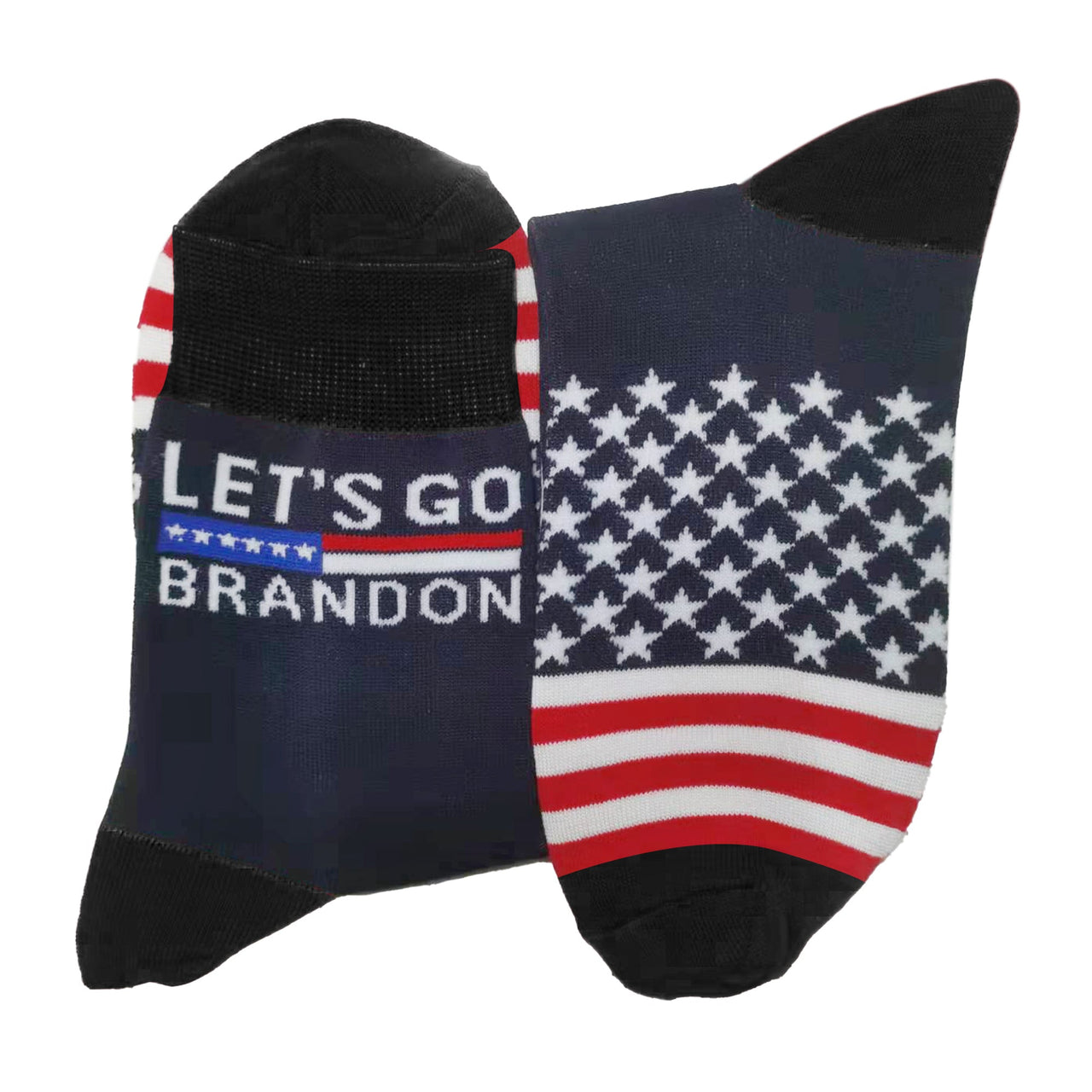 Let's Go Brandon Navy Socks