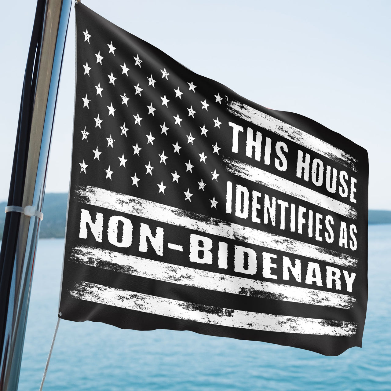 Identifies As Non Bidenary 3 x 5 Flag