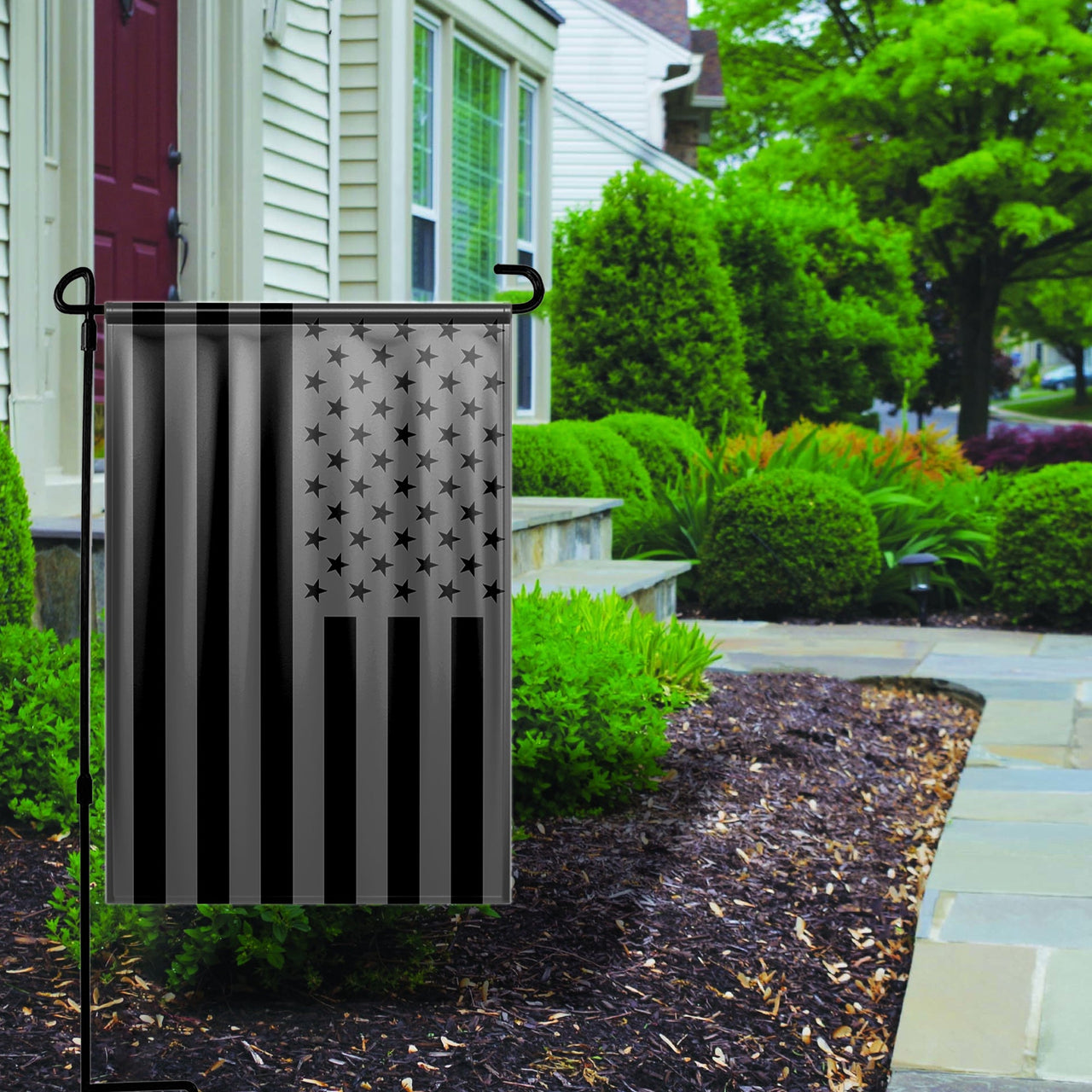 Black American Yard Flag