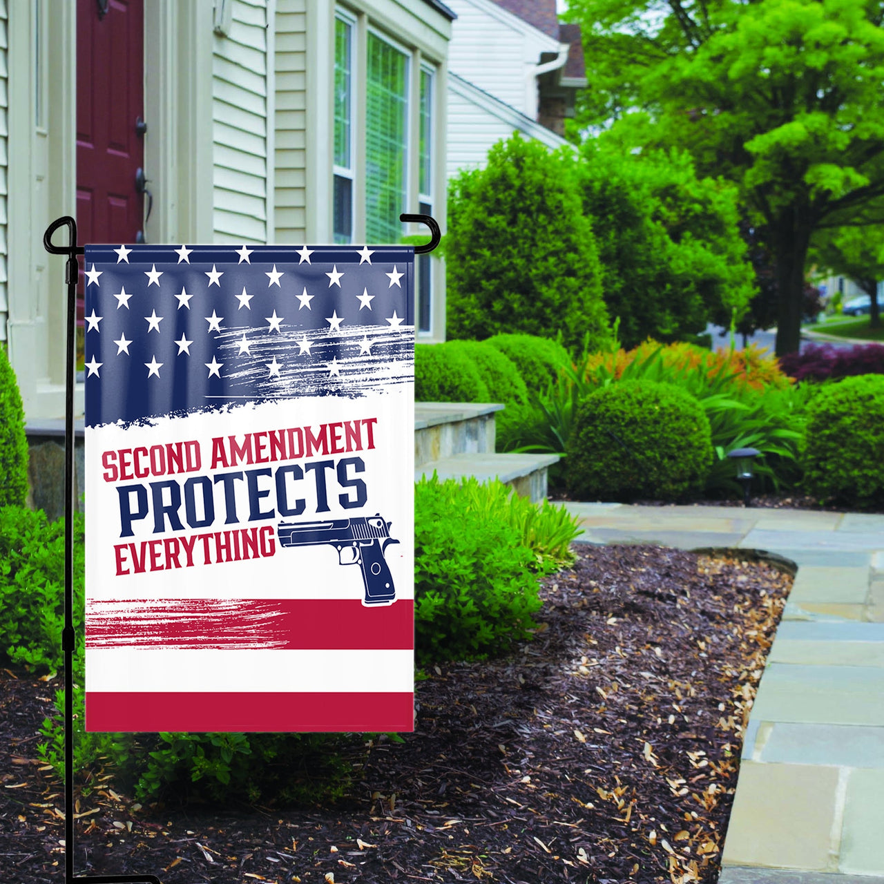 Second Amendment Protects Everything Yard Flag