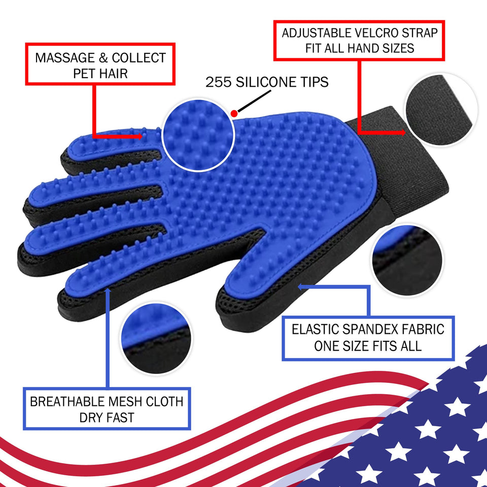 Dog Brush Glove Deshedding