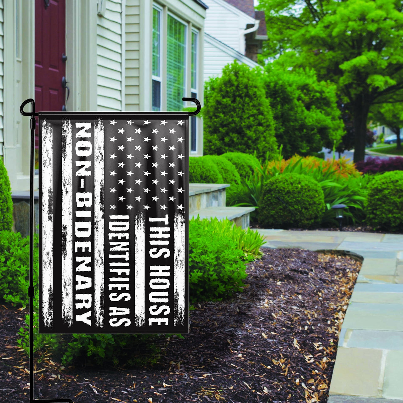 This House Identifies As Non Bidenary Yard Flag
