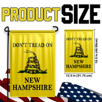 Don't Tread On New Hampshire Yard Flag- Limited Edition Garden Flag