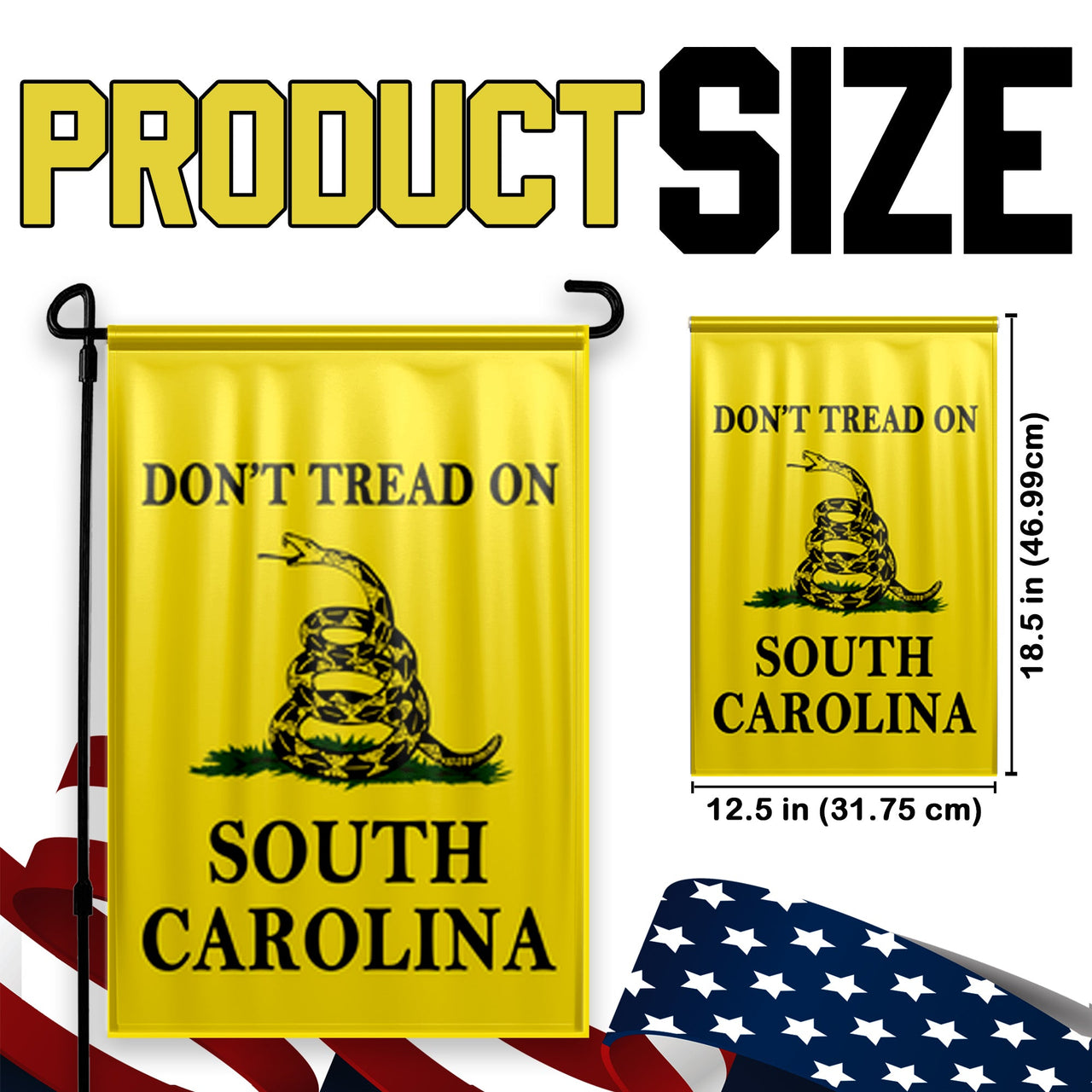 Don't Tread On South Carolina Yard Flag- Limited Edition Garden Flag