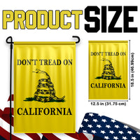 Don't Tread On California Yard Flag- Limited Edition Garden Flag