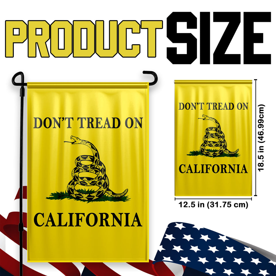 Don't Tread On California Yard Flag- Limited Edition Garden Flag