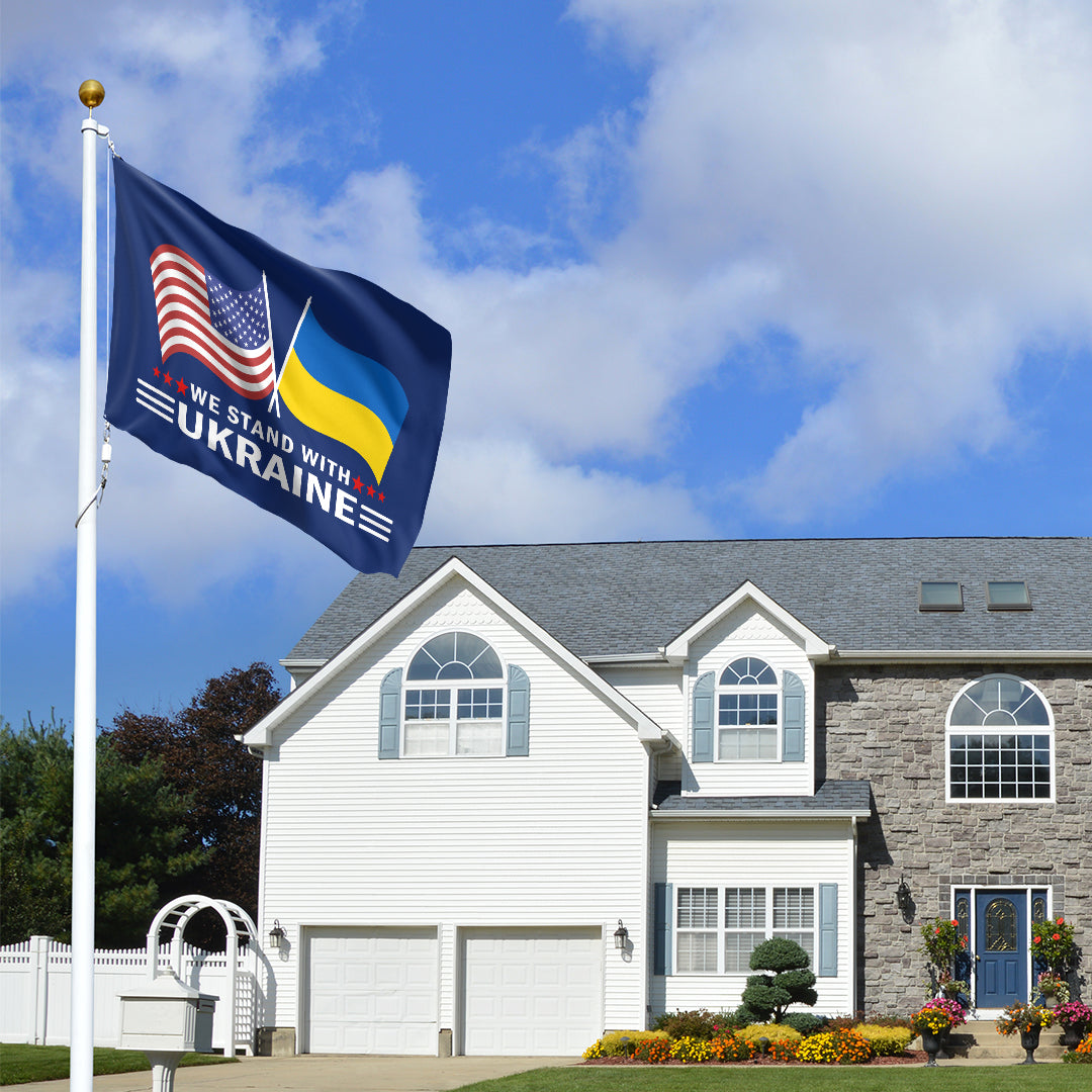 We Stand With Ukraine Limited Edition 3 x 5 Flag