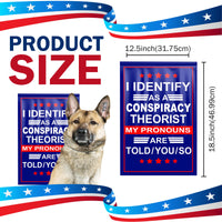 I Identify as Conspiracy Theorist Yard Flag