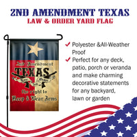 Texas Law & Order Yard Flag