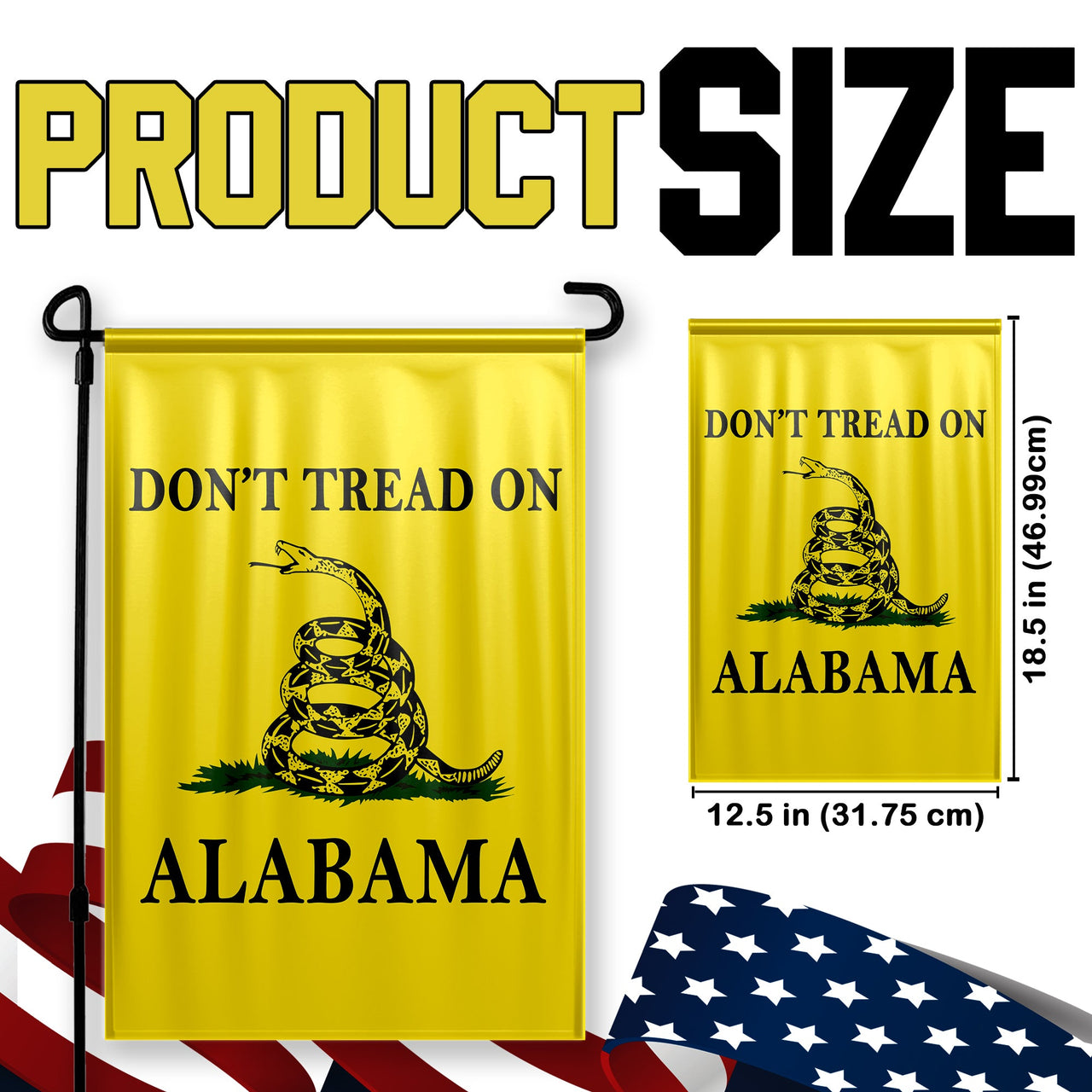 Don't Tread On Alabama Yard Flag- Limited Edition Garden Flag