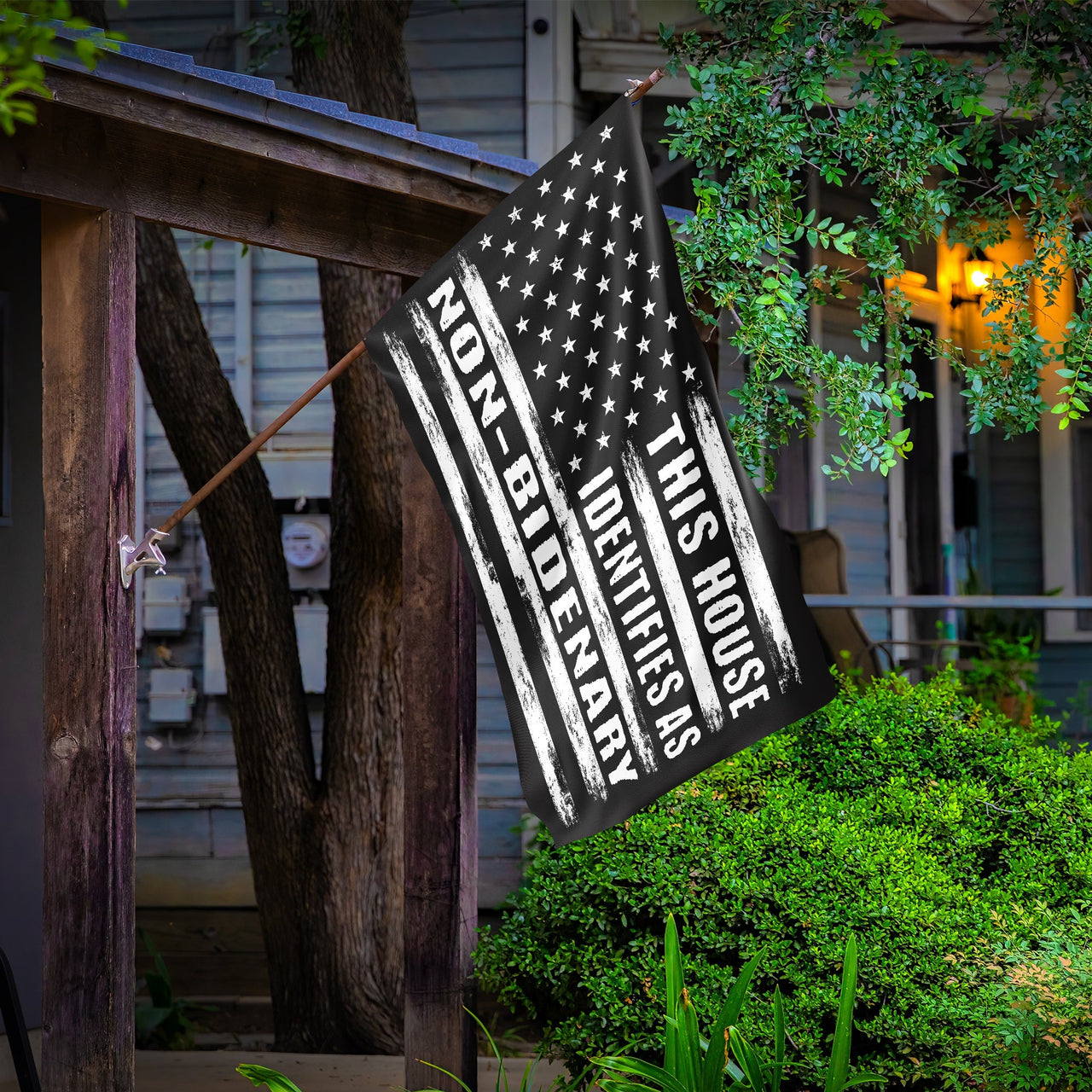 Identifies As Non Bidenary 3 x 5 Flag