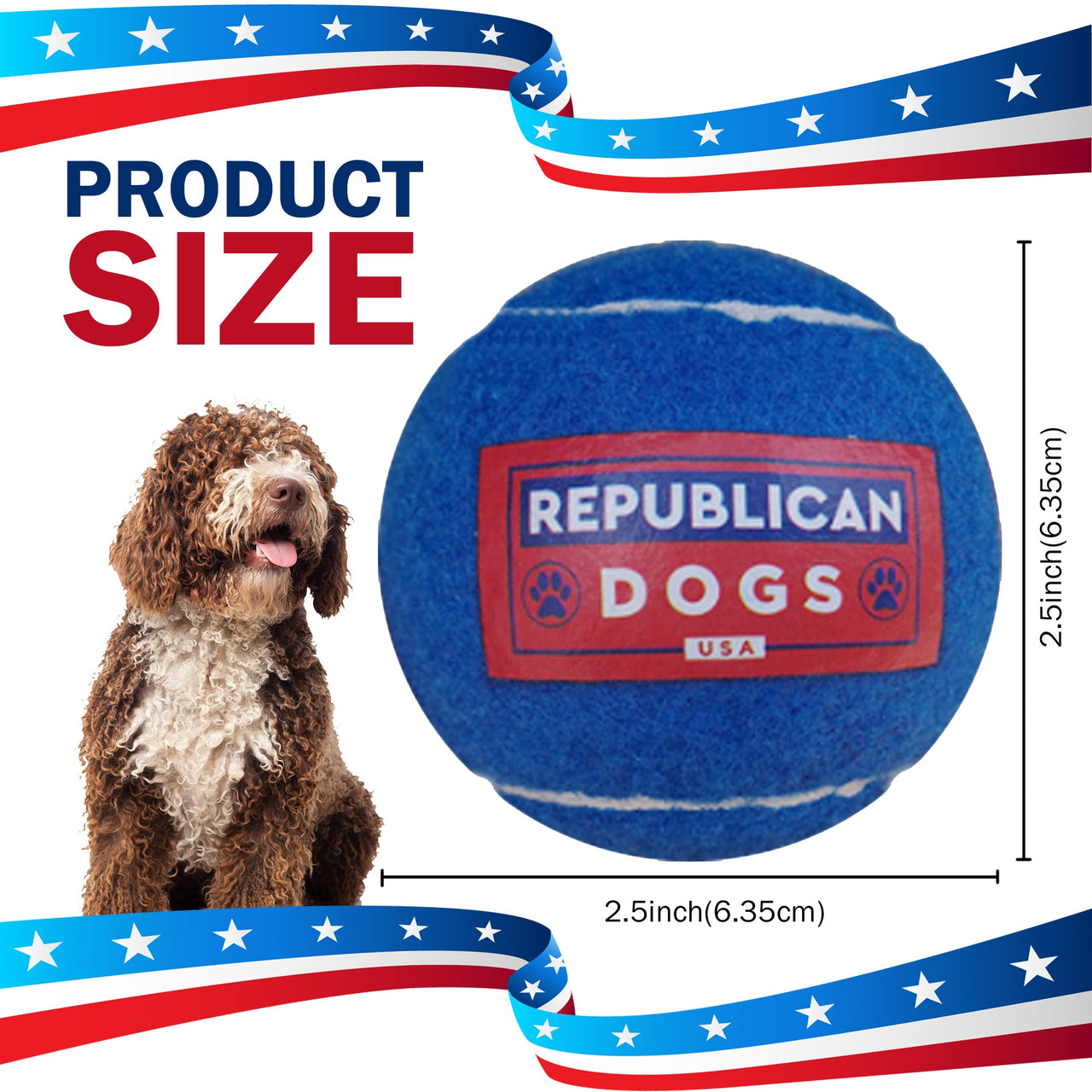 Official Republican Dogs Tennis Ball
