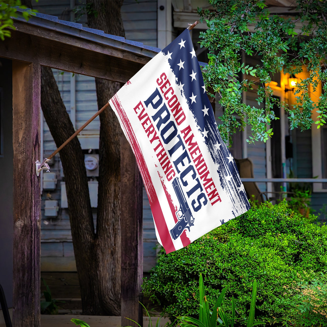 Second Amendment Protects Everything 3 x 5 Flag