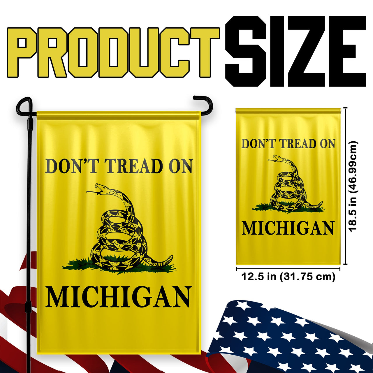 Don't Tread On Michigan Yard Flag- Limited Edition Garden Flag