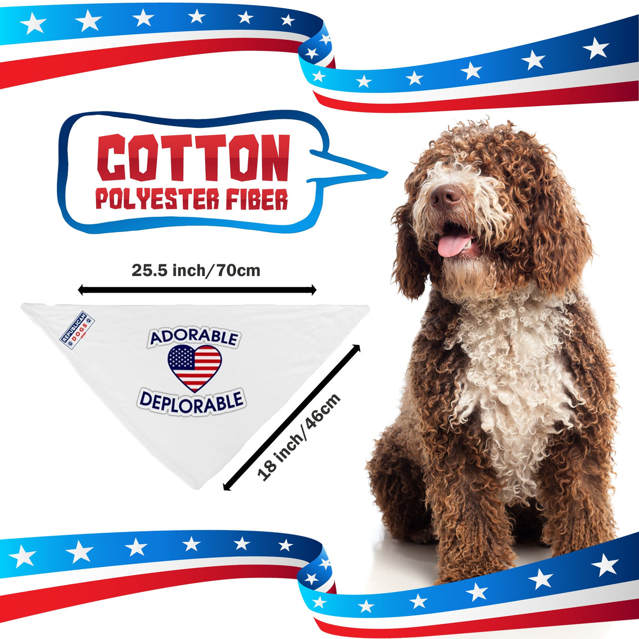 Adorable Deplorable Dog Bandana