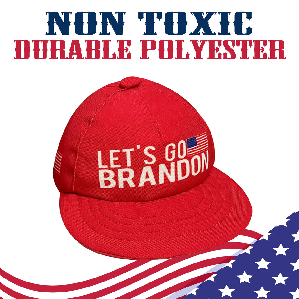Let's Go Brandon Red Chew Toy Hat