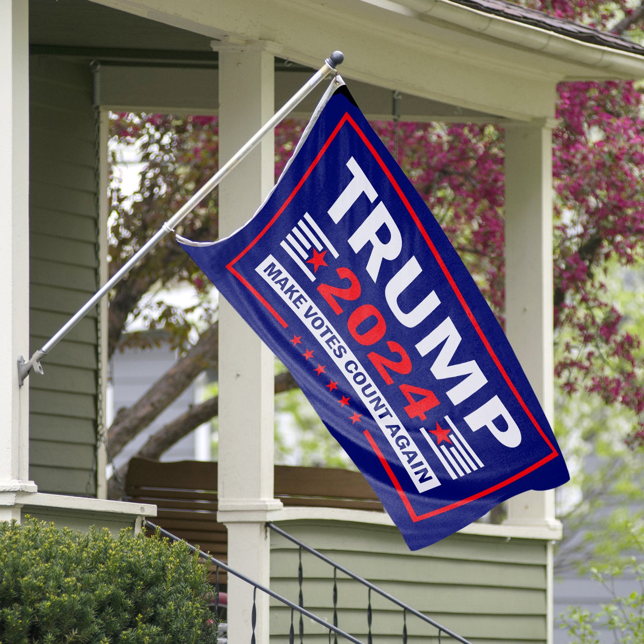 Ultimate Starter Pack - Includes Make Votes Count Again 3 x 5 Flag - Garden Flag - Embroidered Hat