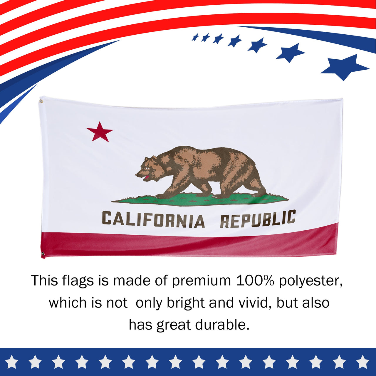 California State Flag 3 x 5 Feet
